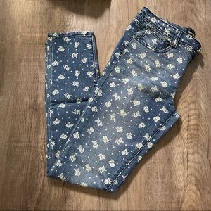 Flower Print Jeans - size 14
